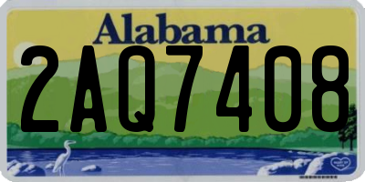 AL license plate 2AQ7408