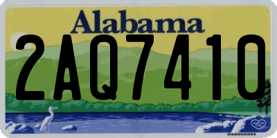 AL license plate 2AQ7410