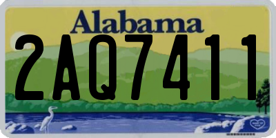 AL license plate 2AQ7411