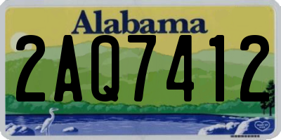 AL license plate 2AQ7412