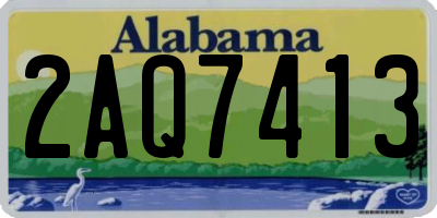 AL license plate 2AQ7413