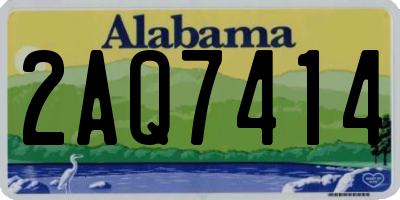 AL license plate 2AQ7414