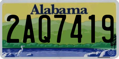 AL license plate 2AQ7419