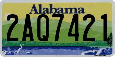 AL license plate 2AQ7421