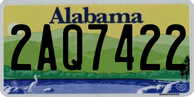 AL license plate 2AQ7422