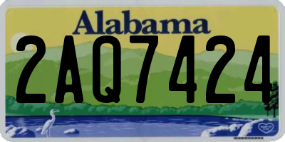 AL license plate 2AQ7424