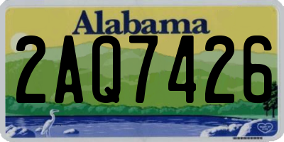 AL license plate 2AQ7426