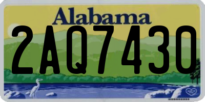AL license plate 2AQ7430