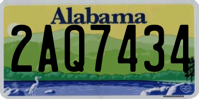AL license plate 2AQ7434