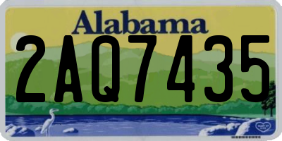 AL license plate 2AQ7435