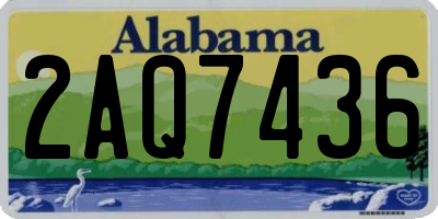 AL license plate 2AQ7436