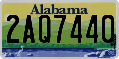 AL license plate 2AQ7440