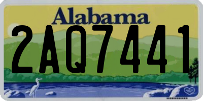 AL license plate 2AQ7441