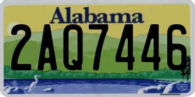 AL license plate 2AQ7446
