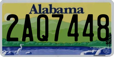 AL license plate 2AQ7448