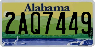 AL license plate 2AQ7449