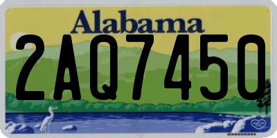AL license plate 2AQ7450