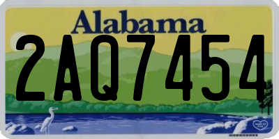 AL license plate 2AQ7454