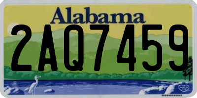 AL license plate 2AQ7459