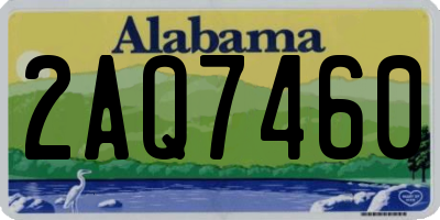 AL license plate 2AQ7460