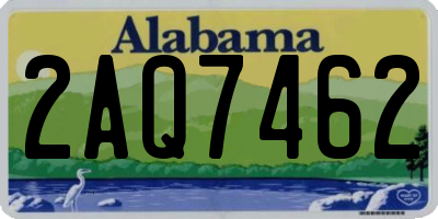 AL license plate 2AQ7462
