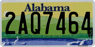 AL license plate 2AQ7464