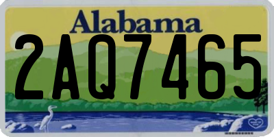 AL license plate 2AQ7465
