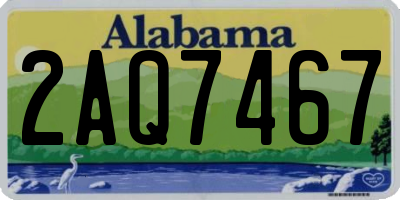 AL license plate 2AQ7467