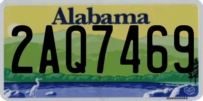 AL license plate 2AQ7469