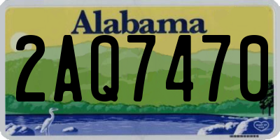 AL license plate 2AQ7470