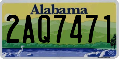 AL license plate 2AQ7471