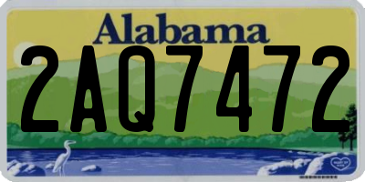 AL license plate 2AQ7472