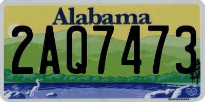 AL license plate 2AQ7473
