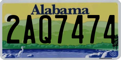 AL license plate 2AQ7474