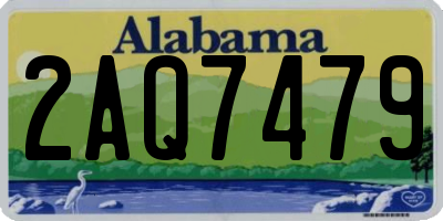 AL license plate 2AQ7479