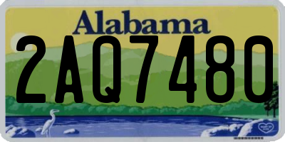 AL license plate 2AQ7480