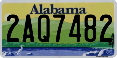 AL license plate 2AQ7482