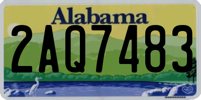 AL license plate 2AQ7483