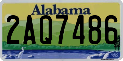 AL license plate 2AQ7486