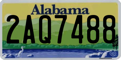 AL license plate 2AQ7488