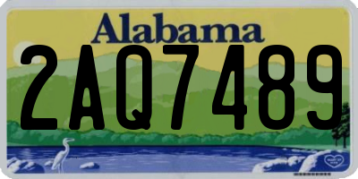 AL license plate 2AQ7489