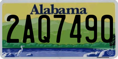 AL license plate 2AQ7490