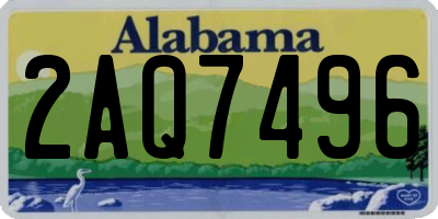 AL license plate 2AQ7496