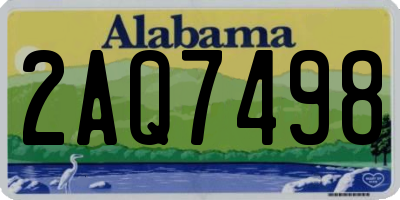 AL license plate 2AQ7498