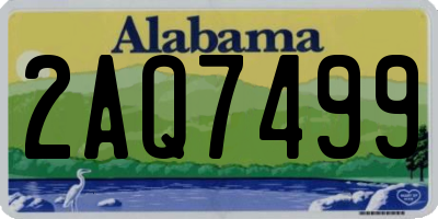 AL license plate 2AQ7499