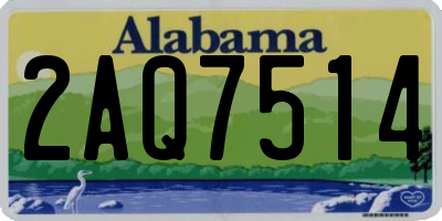 AL license plate 2AQ7514