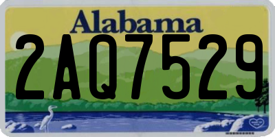 AL license plate 2AQ7529