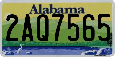 AL license plate 2AQ7565