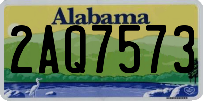 AL license plate 2AQ7573