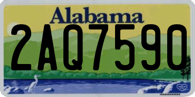 AL license plate 2AQ7590